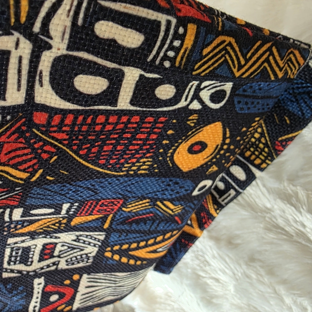 Colorful Abstract Patterned Fabric - Picture 4 of 4